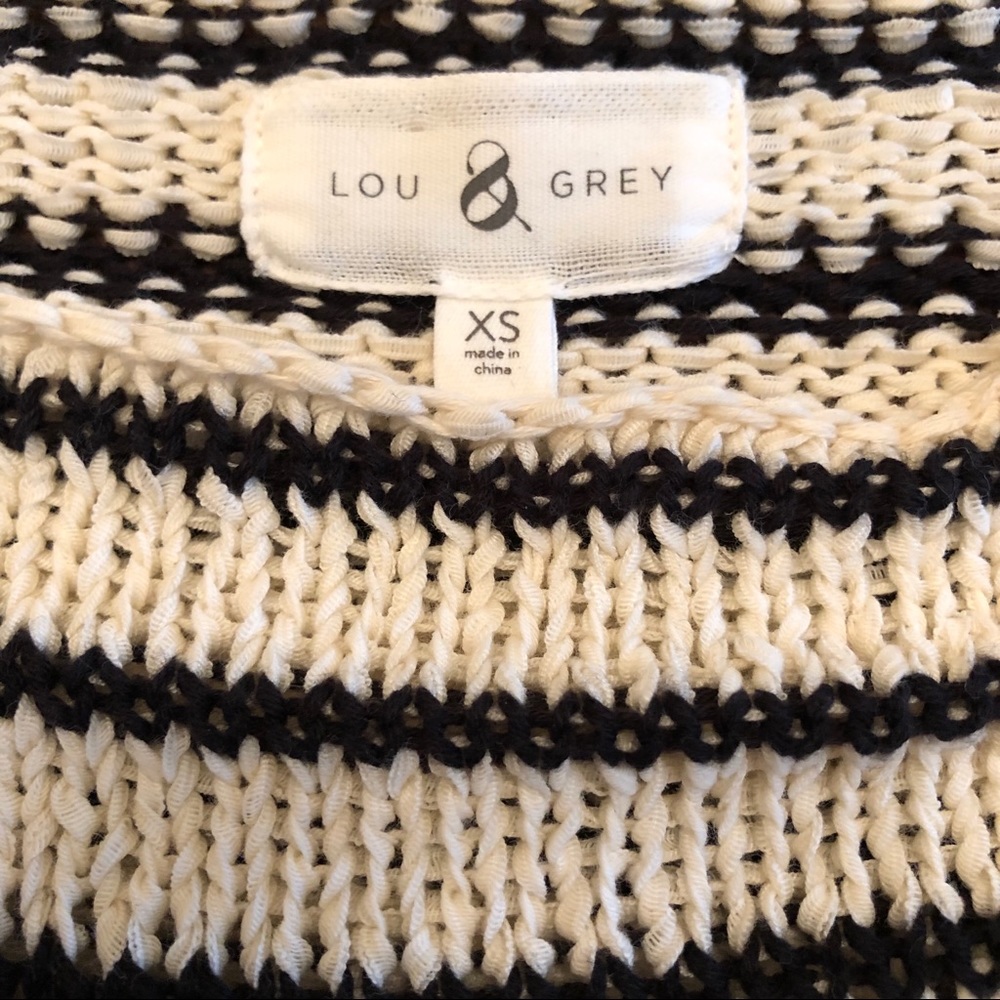Lou & Grey striped knit sweater , size XS - Picture 4 of 5
